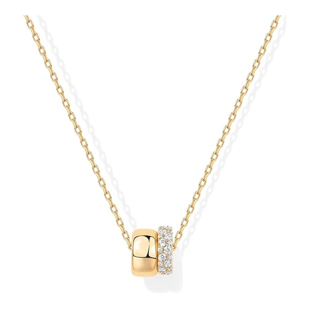 61HfX1 14K Gold Plated Pendant Necklace - 2 - Image 1