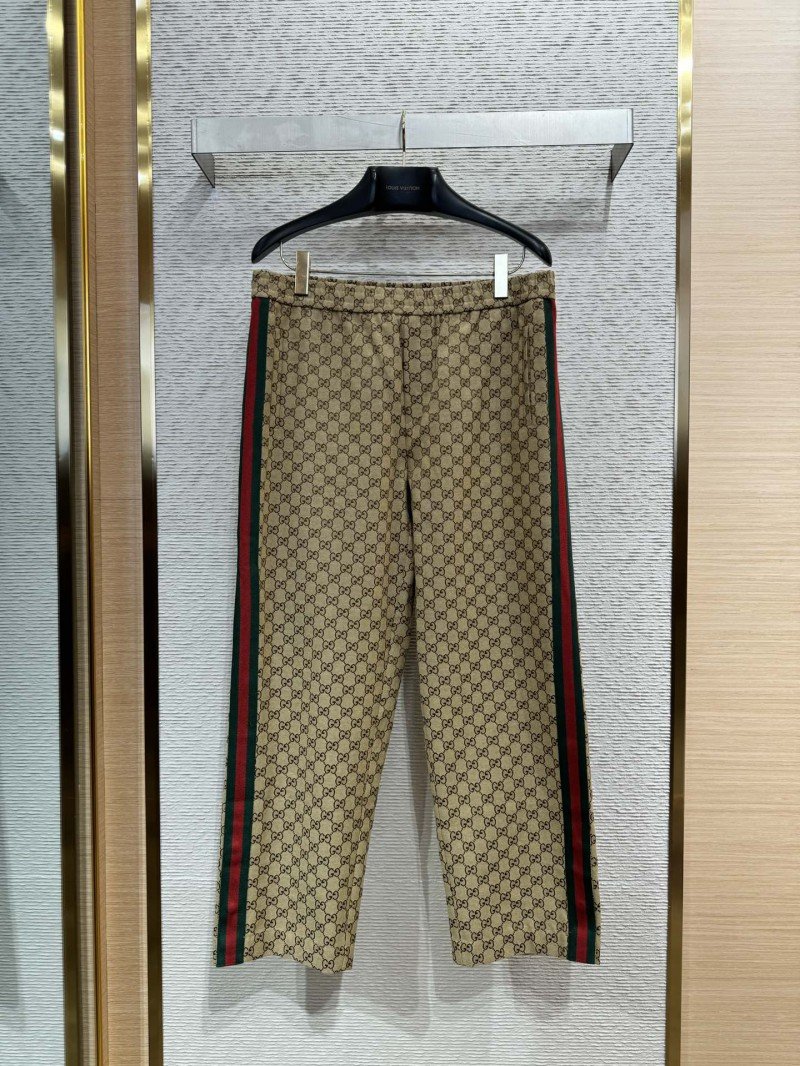 1-114-1.jpg Gucci Double G Jacquard Webbing Trousers 2 - 图片 1