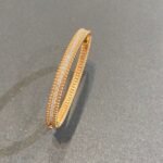 Van Cleef and Arpels Perl??e diamonds bracelet 1 row medium model - 图片 2