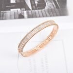 Van Cleef and Arpels Perl??e diamonds bracelet 3 rows medium model - 图片 2