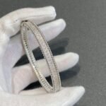 Van Cleef and Arpels Perl??e diamonds bracelet 1 row medium model - 图片 2
