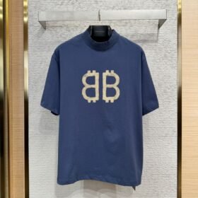 Balenciaga Bitcoin Print Short Sleeve T-Shirt