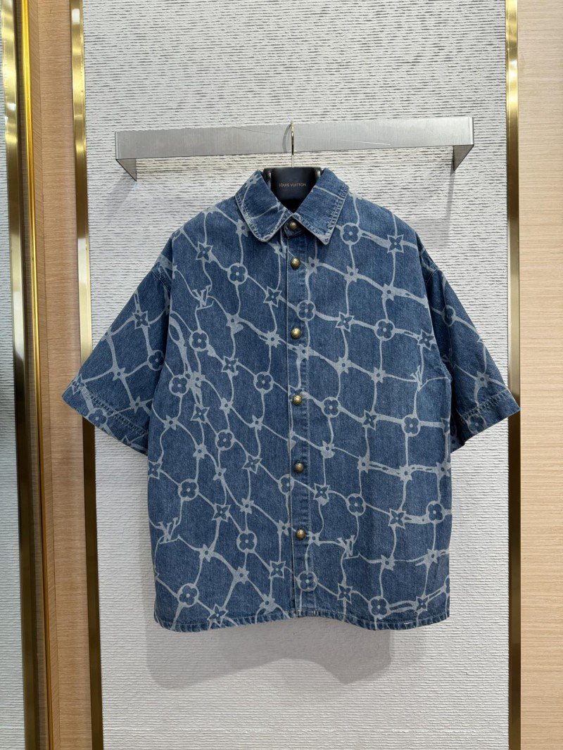 1-165-1.jpg LV Water Wave Jacquard Denim Jacket - 图片 1