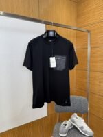 Fendi Pocket Zipper Decorated Cotton Short-Sleeve T-Shirt 1