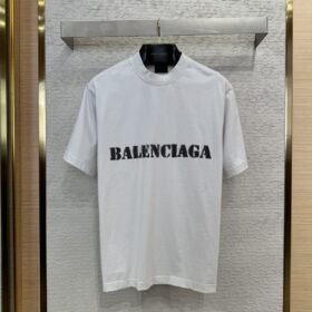 Balenciaga Fuzzy Print Short Sleeve T-Shirt 2