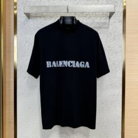 Balenciaga Fuzzy Print Short Sleeve T-Shirt 3