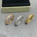 Van Cleef and Arpels Perl??e diamonds ring 1 row - 图片 4