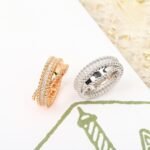 Van Cleef and Arpels Perl??e diamonds duo ring - 图片 4
