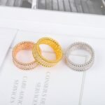 Van Cleef and Arpels Perl??e diamonds ring 3 rows - 图片 4