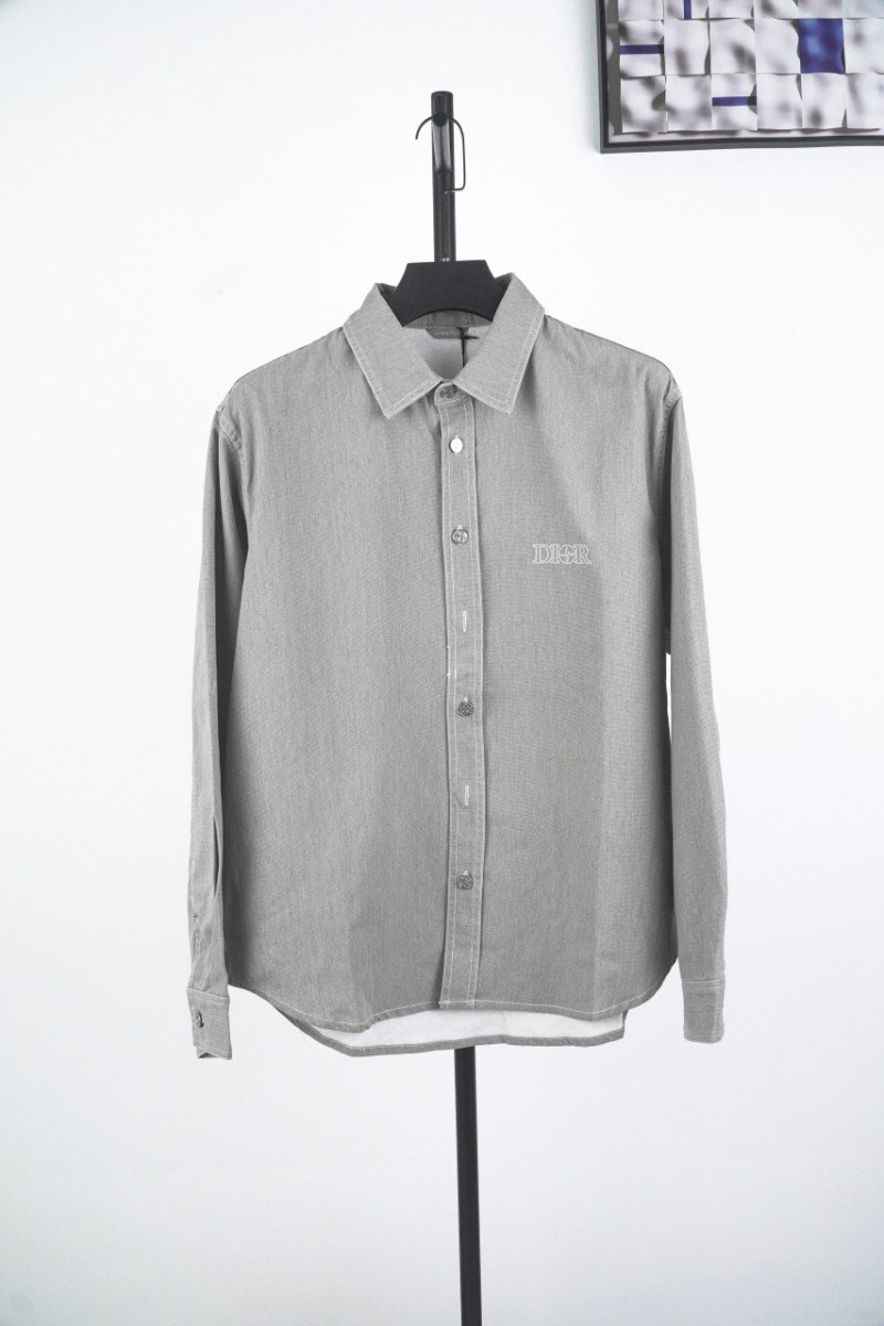1-32-7.jpg Dior Island Label Embroidered Long Sleeve Shirt 1 - 图片 1
