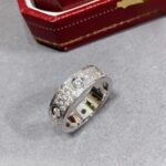 CARTIER LOVE ring classic model paved 6 diamonds - 图片 2