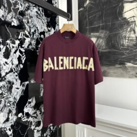 Balenciaga Tape Print Short Sleeve T-Shirt 1