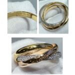 CARTIER Trinity ring small model half-paved - 图片 3