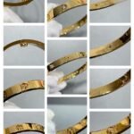 CARTIER LOVE bracelet classic model 4 diamonds - 图片 3