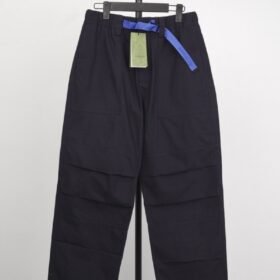 Gucci Blue Waist Webbing Elastic Snapback Trousers