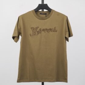 LV Rope Letter Embroidered Short Sleeve