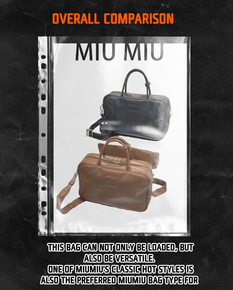 1-7-10.jpg Miu Miu Black Logo Embossed Zip Tote Bag - 图片 1