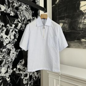 Dior Half Zip Short Sleeve Shirt