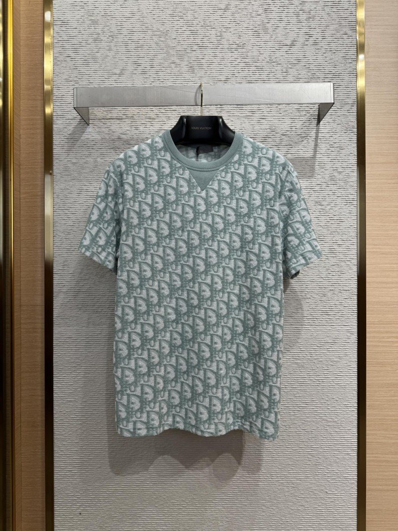 1-73-4.jpg Dior Jacquard All Over Print Short Sleeve T-Shirt 2 - 图片 1
