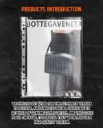 Bottega Veneta Lambskin Small Check Clutch Bag