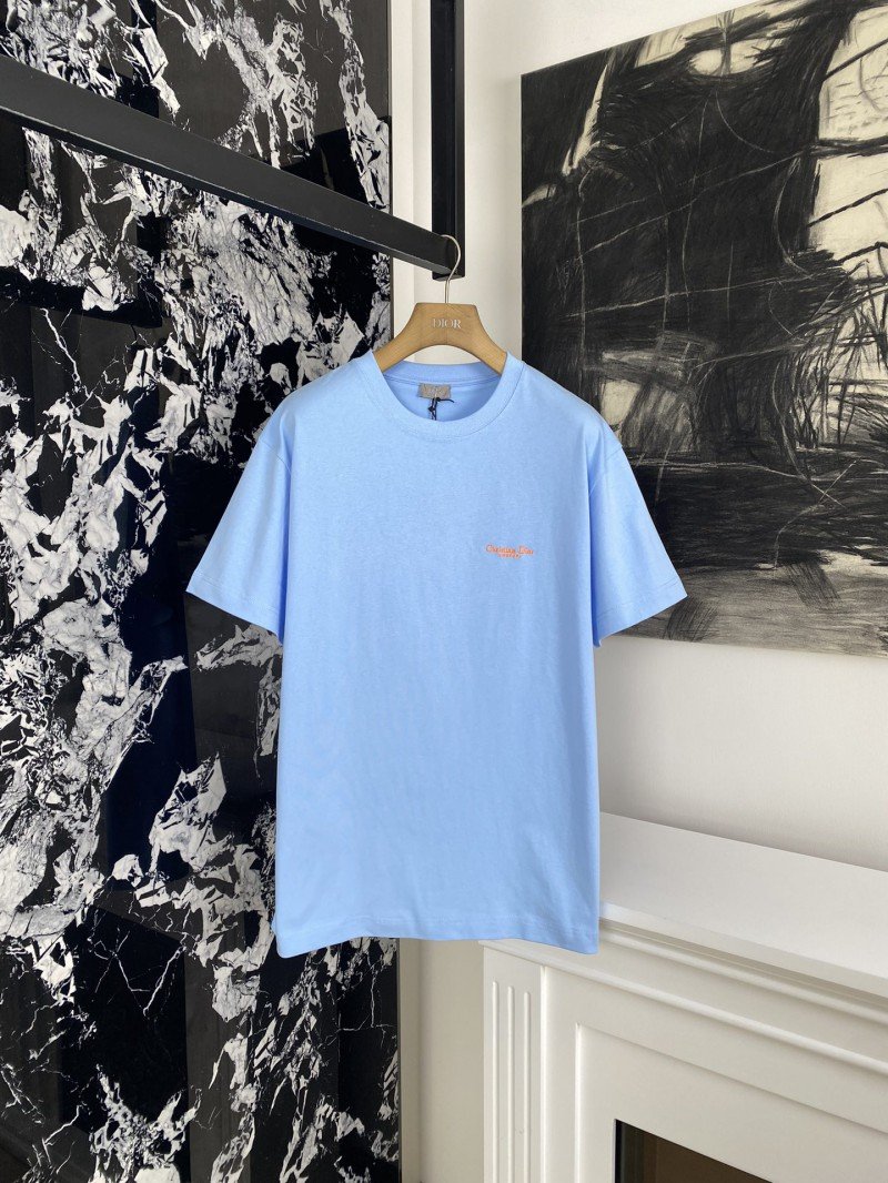 1-80-4.jpg Dior Monogram Embroidered T-Shirt Short Sleeve 2 - 图片 1