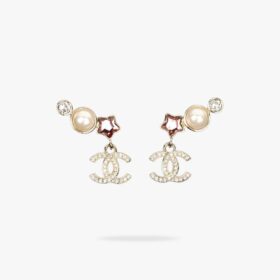CHANEL CC Star Pearl earrings