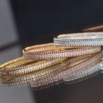 Van Cleef and Arpels Perl??e diamonds bracelet 1 row medium model - 图片 7