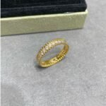 Van Cleef and Arpels Perl??e diamonds ring 1 row - 图片 2