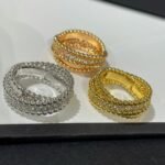 Van Cleef and Arpels Perl??e diamonds duo ring - 图片 5