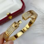CARTIER LOVE bracelet classic model paved - 图片 4
