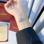 CARTIER LOVE bracelet on chain half-paved - 图片 4