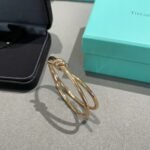 Tiffany and Co TIFFANY Knot Double Row Hinged Bangle - 图片 2