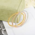 Van Cleef and Arpels Perl??e pearls of gold bracelet medium model - 图片 4