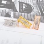 Van Cleef and Arpels Perl??e diamonds ring 3 rows - 图片 4