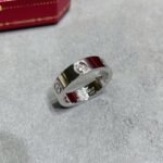 CARTIER LOVE ring classic model 3 diamonds - 图片 2