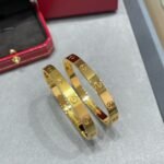 CARTIER LOVE bracelet classic model brushed - 图片 4