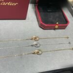 CARTIER LOVE bracelet on chain half-paved - 图片 5
