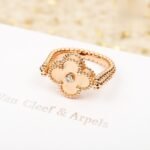 Van Cleef and Arpels Vintage Alhambra reversible ring - 图片 4
