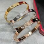 CARTIER LOVE bracelet classic model 4 diamonds - 图片 7