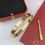 CARTIER LOVE bracelet classic model 4 diamonds - 图片 4