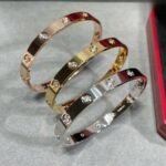 CARTIER LOVE bracelet classic model10 diamonds - 图片 5