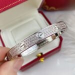CARTIER LOVE bracelet classic model paved - 图片 4