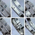 CARTIER LOVE bracelet classic model paved ceramic - 图片 3