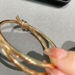 Tiffany and Co TIFFANY Knot Double Row Hinged Bangle - 图片 3