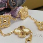 Van Cleef and Arpels Vintage Alhambra bracelet 5 motifs - 图片 5