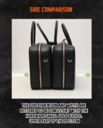 Miu Miu Black Logo Embossed Zip Tote Bag - 图片 4