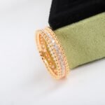 Van Cleef and Arpels Perl??e diamonds ring 1 row - 图片 5