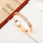 CARTIER LOVE ring mini model paved - 图片 2
