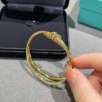 Tiffany and Co TIFFANY Knot Double Row Hinged Bangle - 图片 4