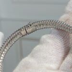 Van Cleef and Arpels Perl??e diamonds bracelet 1 row medium model - 图片 4